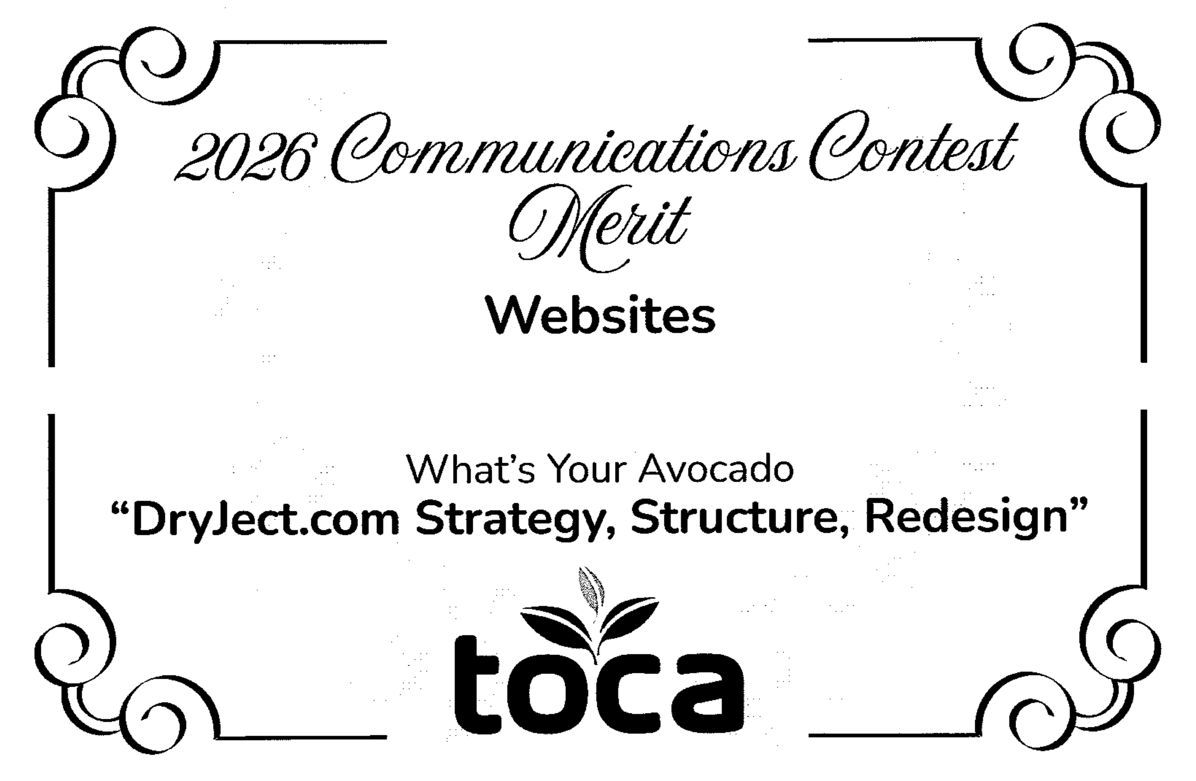 DryJect TOCA Award 2026